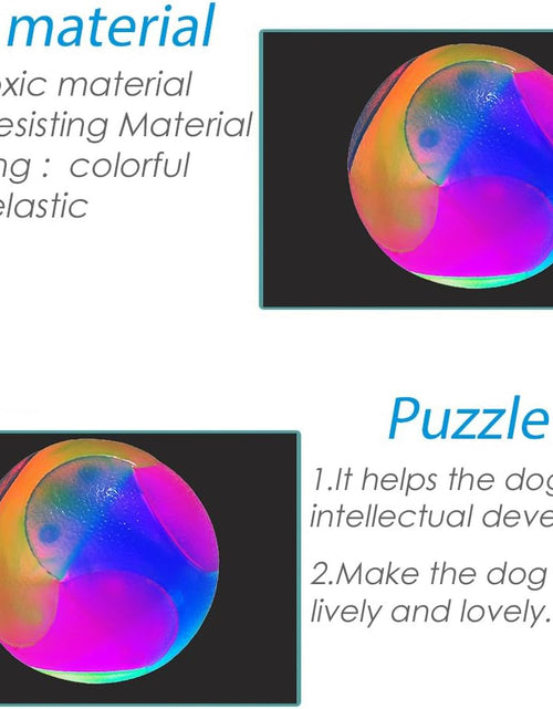 Load image into Gallery viewer, 2 Pcs Light up Dog Balls Flashing Elastic Ball Glow in the Dark Interactive Pet Toys for Puppy, Cats, Dogs
