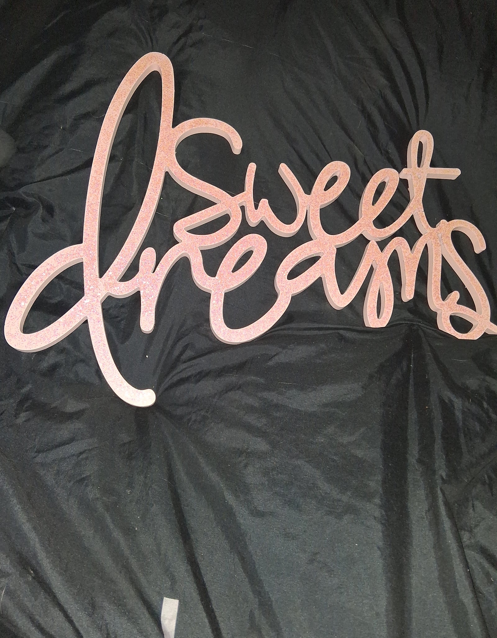 Pink Sweet Dreams Wall Art Sign