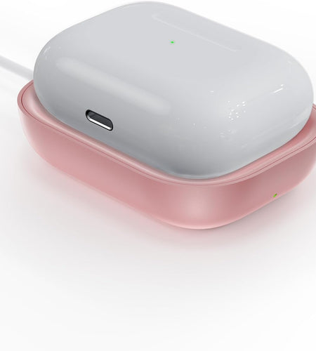 Qi Charger for Airpods 3, Wireless Charger for Apple Airpod 3/Airpods 2/Airpods, Wireless Charging Station for Airpods 3/Airpods Pro Wireless Charging, Wireless Charging Pad for Airpods Pro-Pink