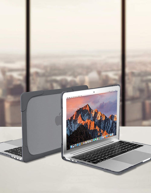 Load image into Gallery viewer, Macbook Air 13 Inch Case 2020 2019 2018 Release A2337 M1 A2179 A1932, Heavy Duty Slim Hard Shell Protective Cover with Fold Kickstand for Macbook Air 13 Retina with Touch ID -Grey
