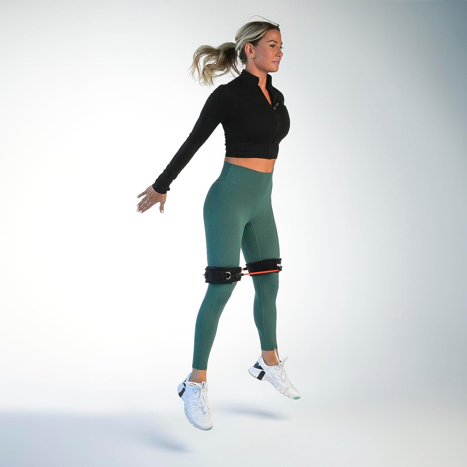 - Speed Agility Exercise Fitness Strength Leg Resistance Bands - Includes Stretching Strap and Digital Training Series – 3 Kit Levels – Youth, Intermediate, and Advanced Athletes