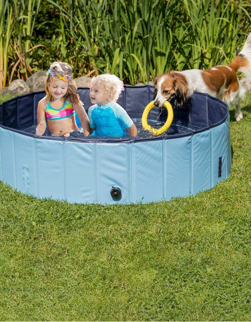 Load image into Gallery viewer, Dog Pool Foldable Pet Outdoor Swimming Pool Collapsible Anti-Slip Hard PVC Pet Paddling Bathtub for Large and Xtra Large Dogs, Kids, Pets
